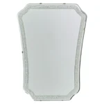 Swedish Designer, Wall Mirror, Wood, Brass, Sweden, 1950s