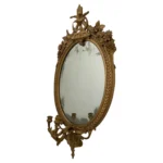 Antique Gilt Gesso Girandole Mirror