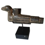 Rare Native American Mississippian stone effigy pipe