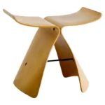 Wooden Sori Yanagi "Butterfly" Stool in Molded Plywood by Tendo Japan, 1980s