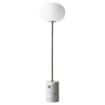 JWDA Floor Lamp, Carrara Marble / Bronzed Brass, by Jonas Wagell for Audo