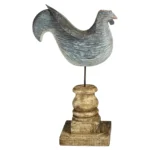 Primitive Cockerel Weathervane Sculpture by Martin Scorey (1961 - 2021)