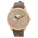 Harry Winston 18K Rose Gold Midnight Champagne Sunray Dial Watch