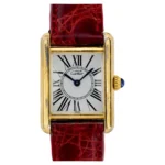 Cartier Paris gold plated tank watch