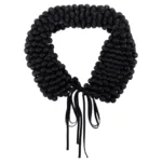 2000s Issey Miyake Black Bubble Effect Neck Wrap