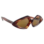Vintage Midcentury Geometric Dark Tortoise 1960's Sunglasses